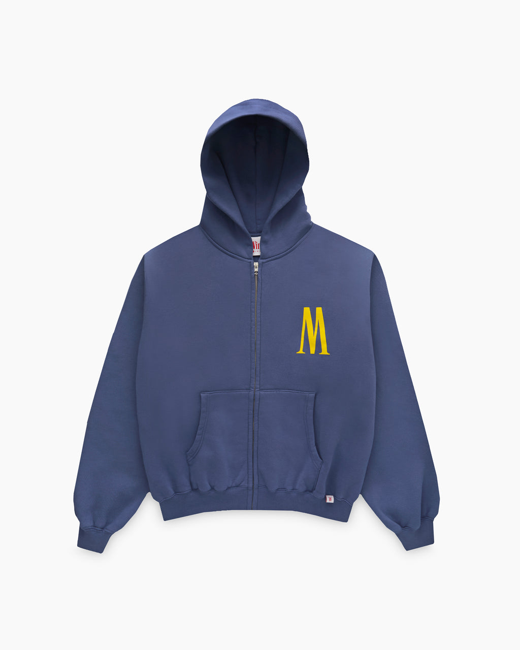 DUSTY UNIVERSITY BLUE ZIP HOODIE