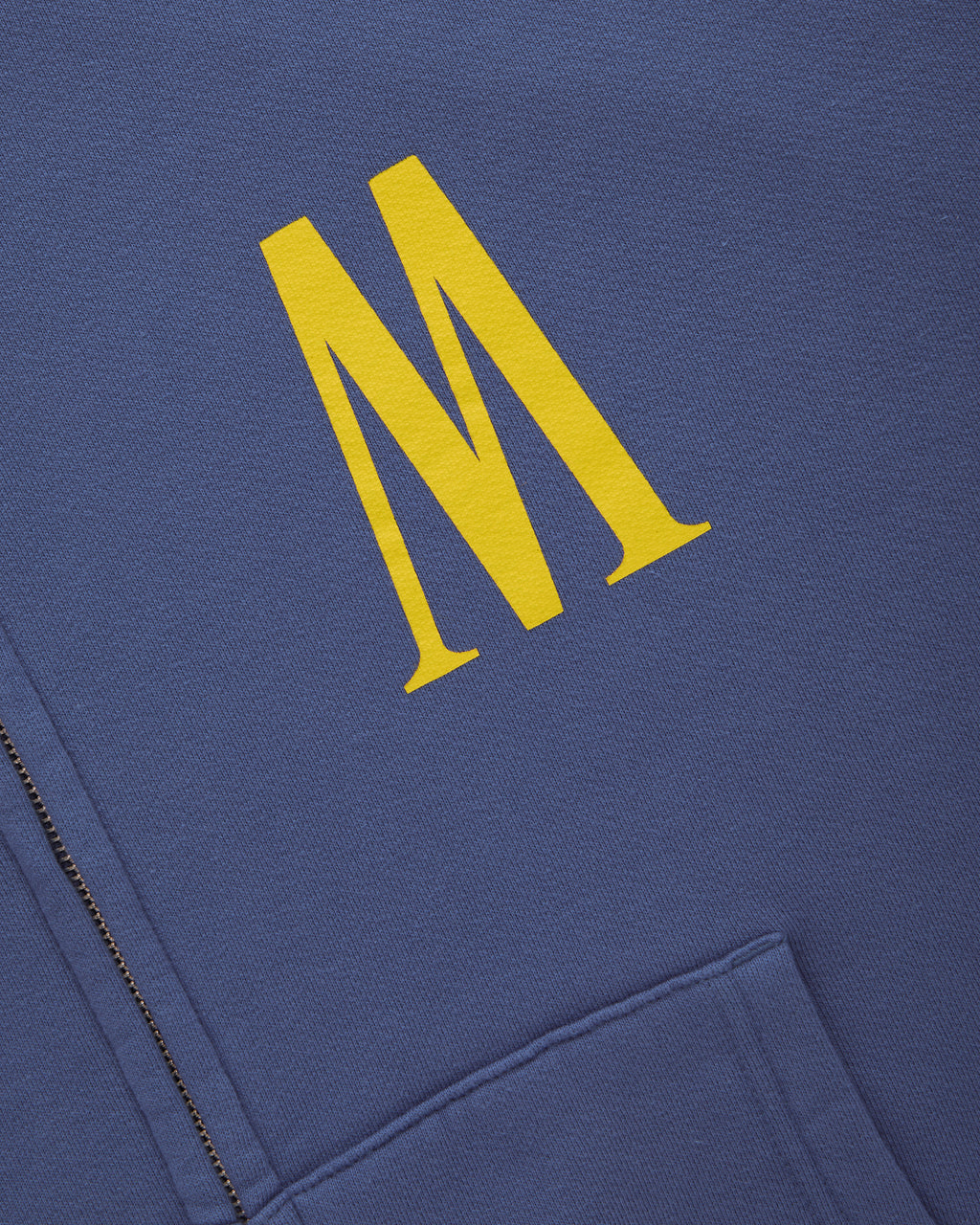 DUSTY UNIVERSITY BLUE ZIP HOODIE