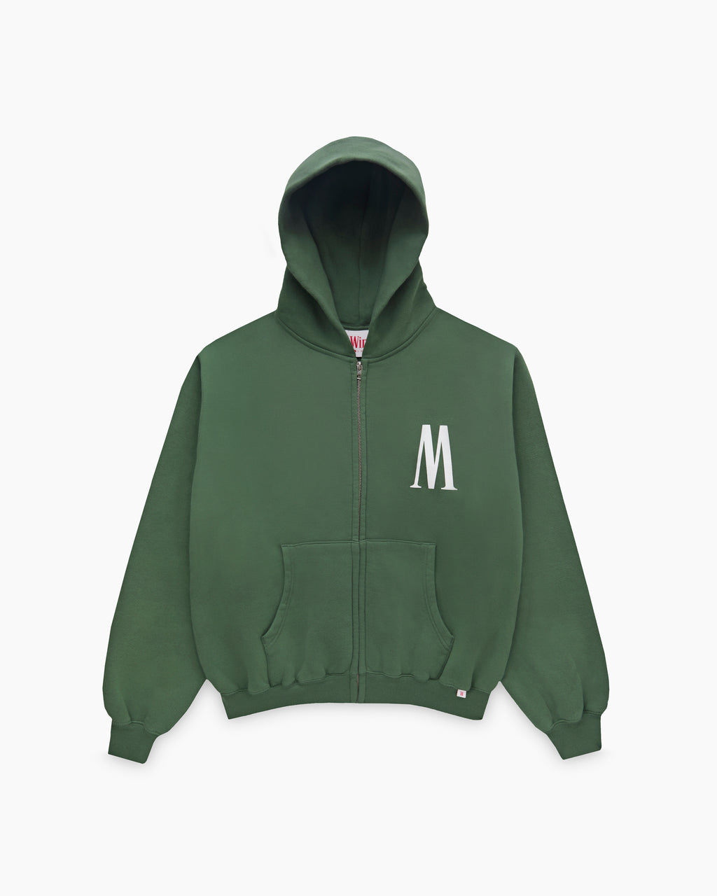 FADED STATE GREEN ZIP HOODIE