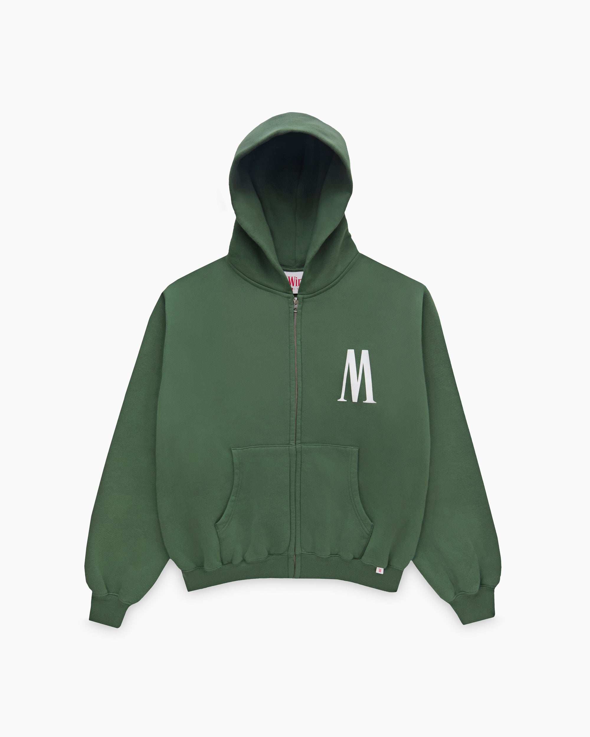 FADED STATE GREEN ZIP HOODIE
