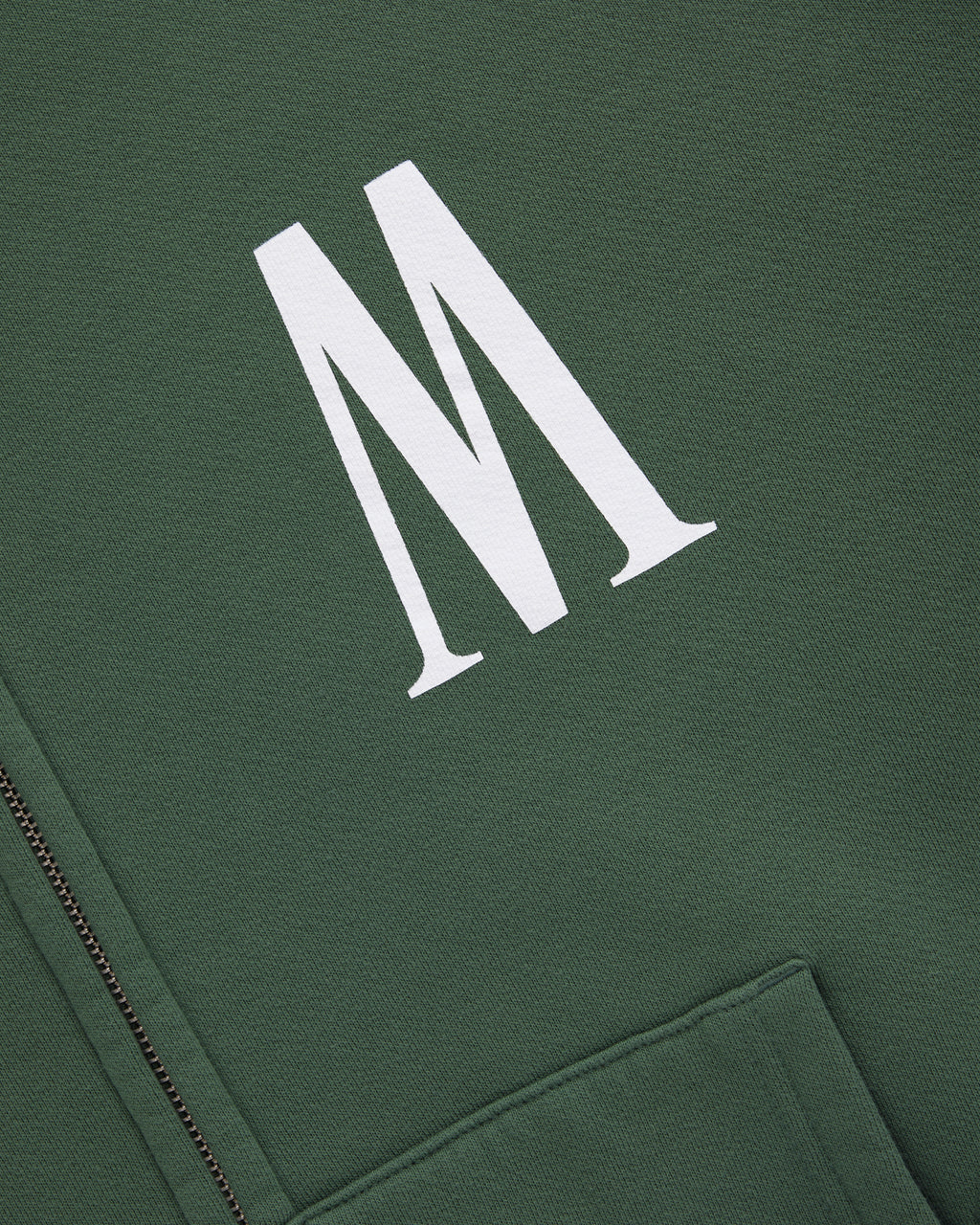 FADED STATE GREEN ZIP HOODIE