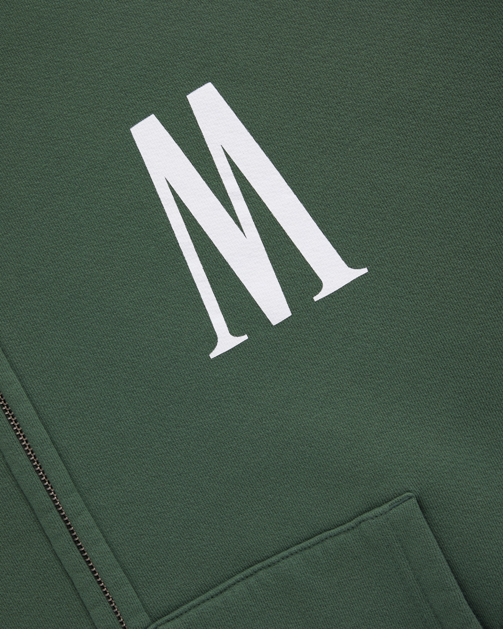 FADED STATE GREEN ZIP HOODIE