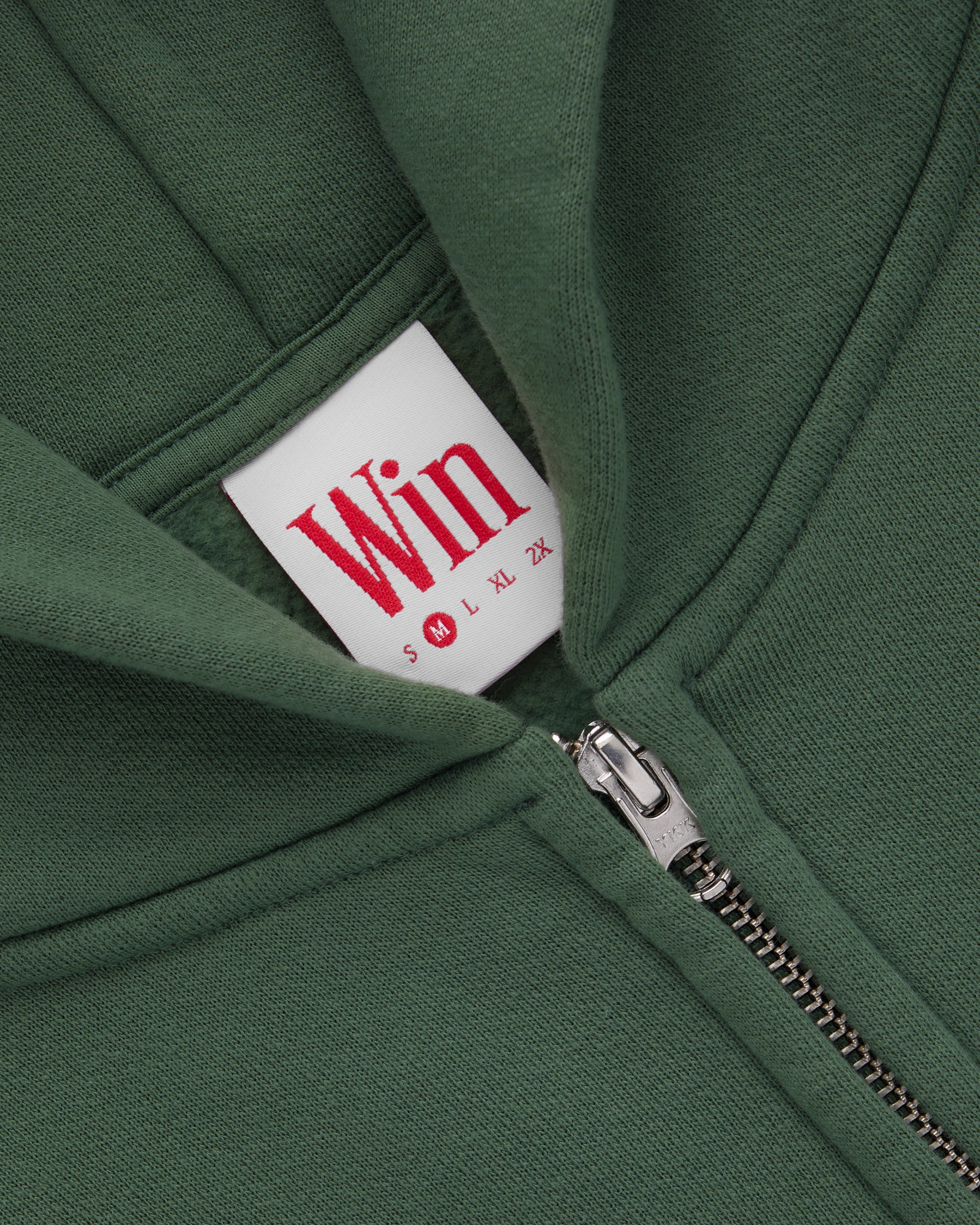 FADED STATE GREEN ZIP HOODIE