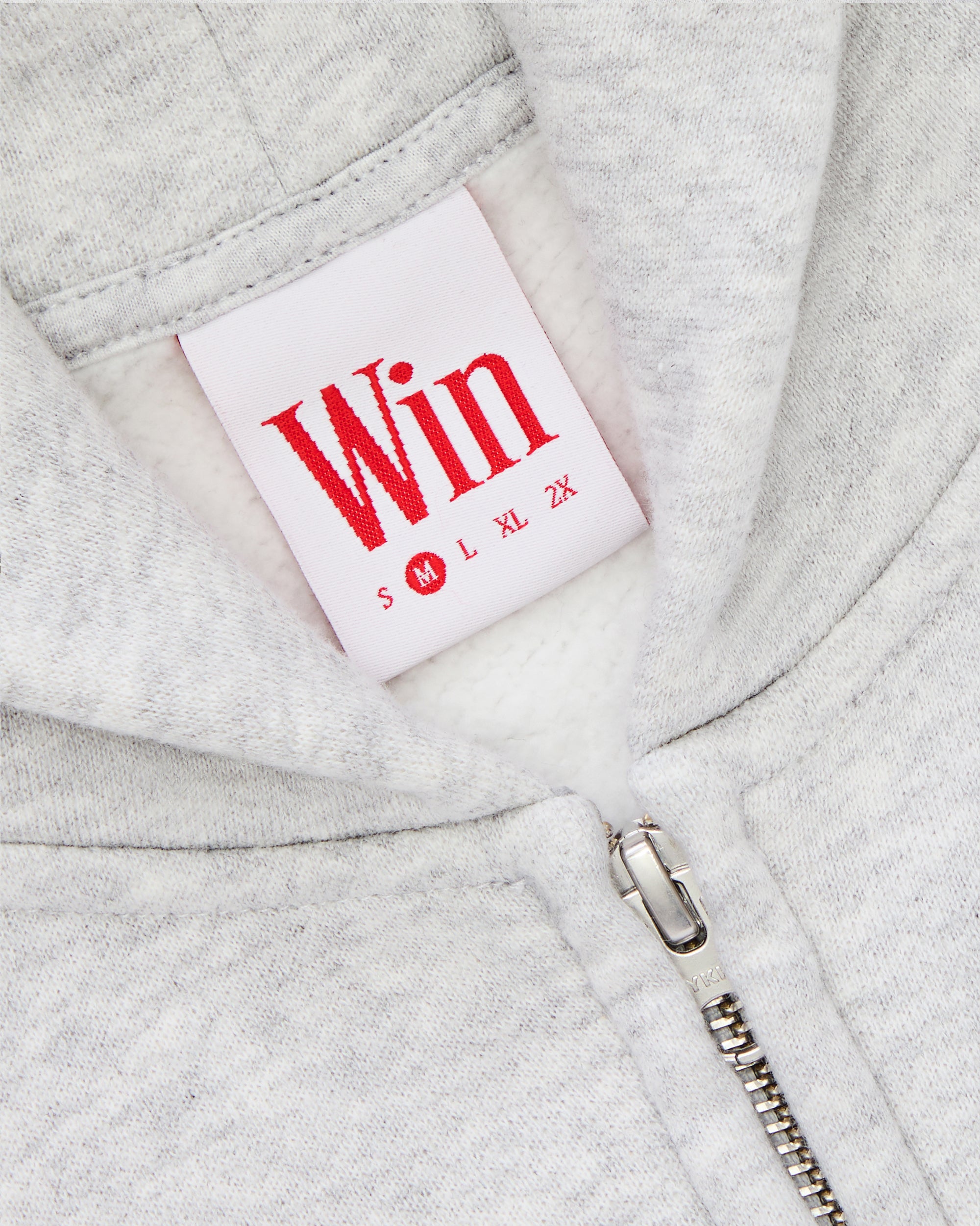NY GREY ZIP HOODIE